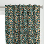 DearClementine oranges teal - M