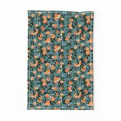 DearClementine oranges teal - M