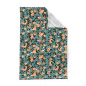 DearClementine oranges teal - M