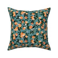 DearClementine oranges teal - M