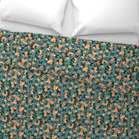 DearClementine oranges teal - M