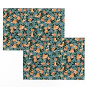 DearClementine oranges teal - M