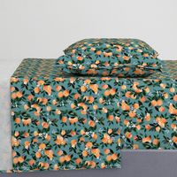 DearClementine oranges teal - M