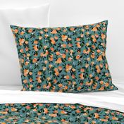 DearClementine oranges teal - M