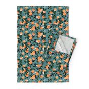 DearClementine oranges teal - M