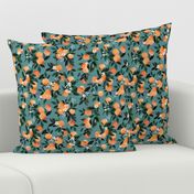 DearClementine oranges teal - M