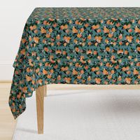 DearClementine oranges teal - M