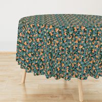 DearClementine oranges teal - M