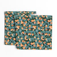 DearClementine oranges teal - M