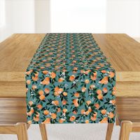 DearClementine oranges teal - M