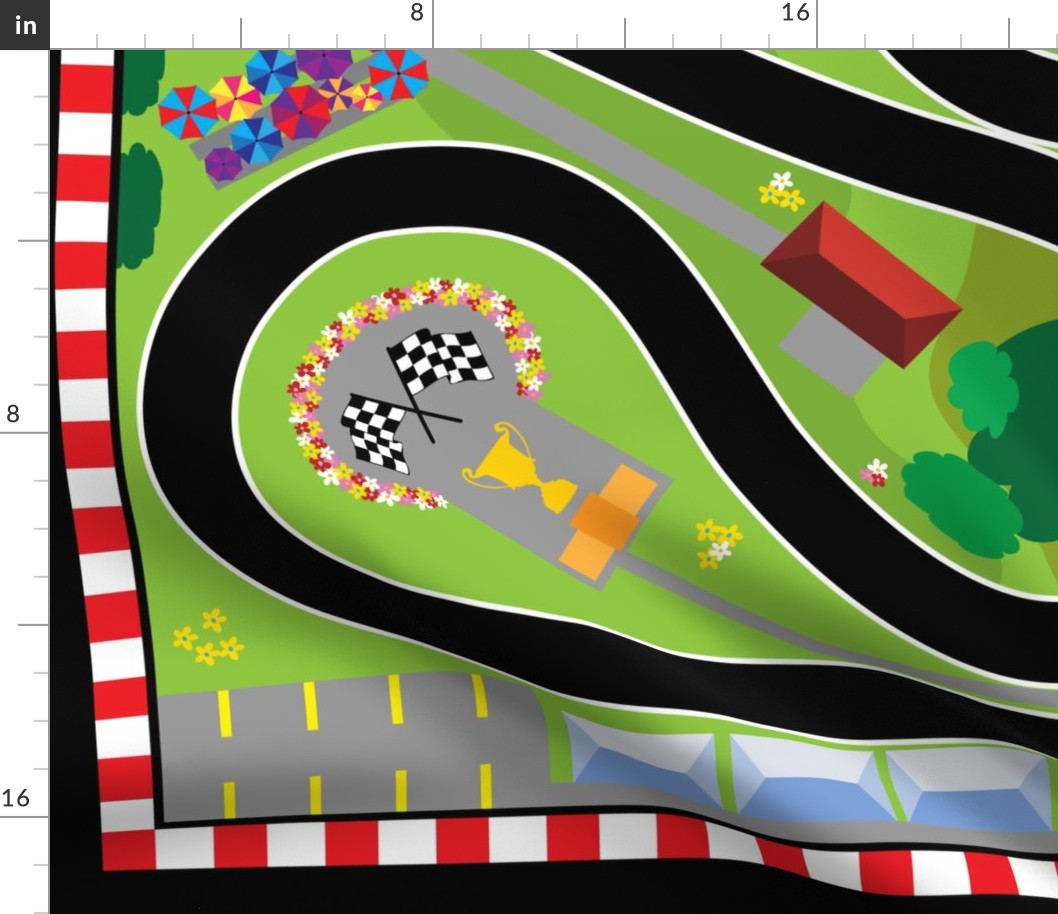 Racetrack Playmat - Buy Full Yard Only