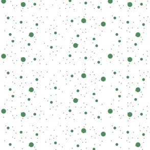 Multi sized dots Grass Green