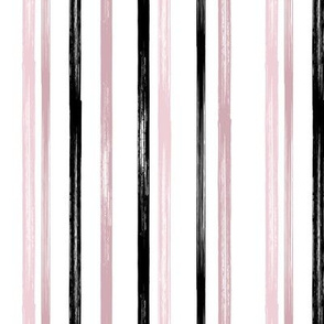 Mauve and black stripe - coordinate - LAD19