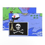 Yo Ho Ho Ho - A Pirate Treasure Map Playmat