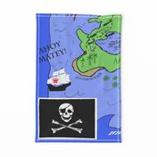 Yo Ho Ho Ho - A Pirate Treasure Map Playmat