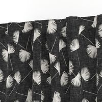 fan palm - dark grey - palm leaves - LAD19