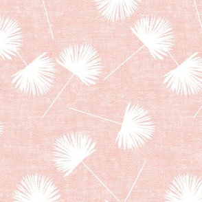 fan palm -  light pink - palm leaves - LAD19