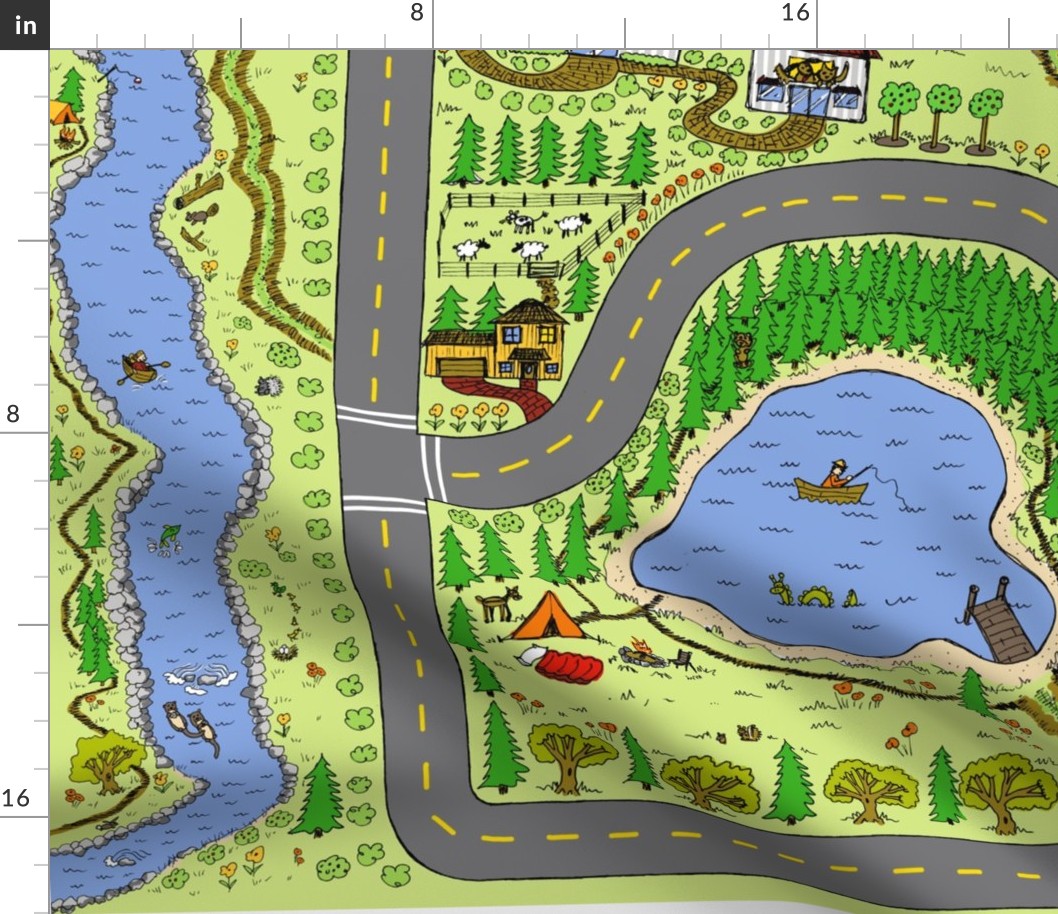 Country Roads Outdoor Adventure Play Mat