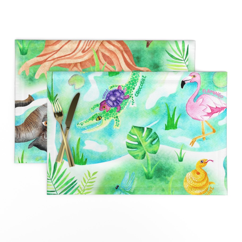 Jungle Adventure Playmat in Watercolour