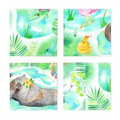 Jungle Adventure Playmat in Watercolour