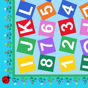 Alphabet and Numbers playmat