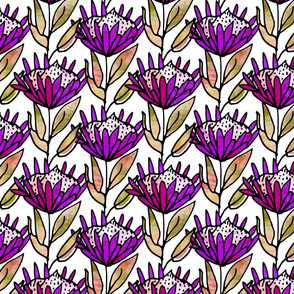 Protea Purple watercolor