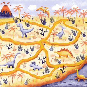 Journey to the dinosaurs playmat