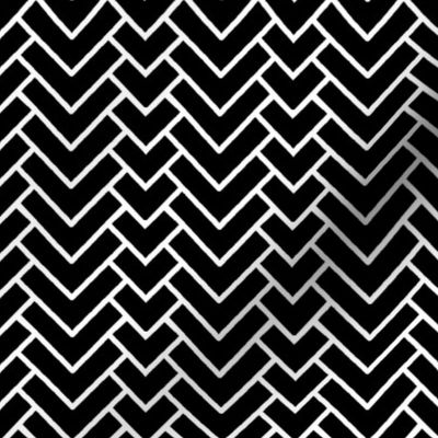 Herringbone Chevron in Black