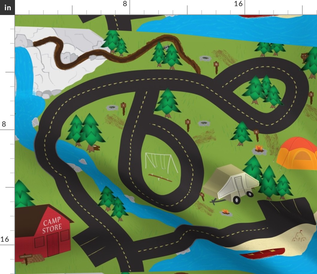 Let's Go Camping Playmat