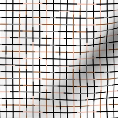 Check please little checkered geometric modern minimal design grid summer gender neutral and boys black gray rust SMALL