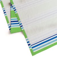 Beach Stripes in Bright Green