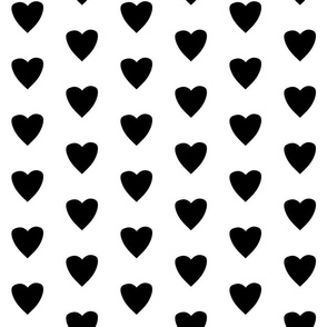 Simple Heart // Black on White