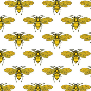  Bees White