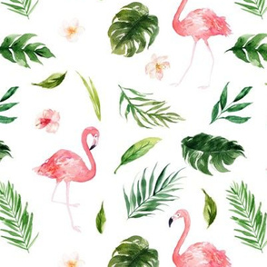 Tropical Flamingo // White