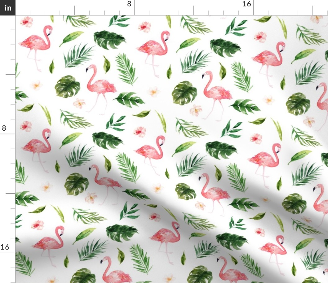 Tropical Flamingo // White