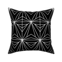 LARGE NEO DECO - WHITE ON BLACK