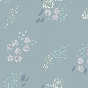 Echinacea Garden M+M Slate by Friztin