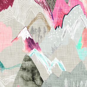 Call of the Mountains (pink) JUMBO
