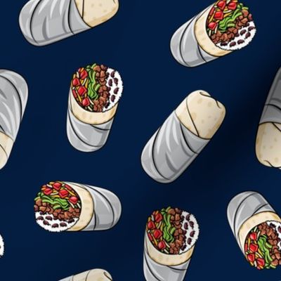 burrito toss on navy- tex-mex food  LAD19