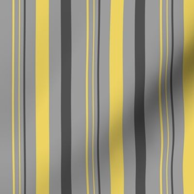 Yellow and Gray Vertical Stripes
