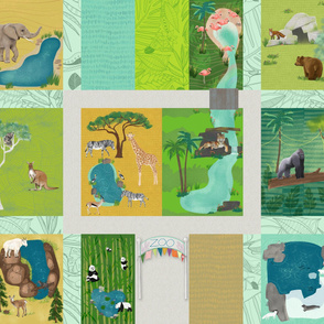 zoo imagination playmat