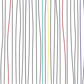 Abstract Minimalism Stripe primary color