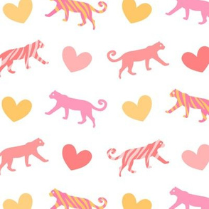 Sweet Tigers Pink Yellow