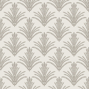 Tan & Gray Leaves Pattern