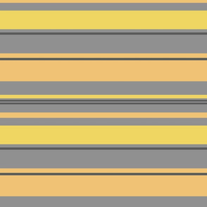 Gray  Yellow and Black Horizontal Stripes