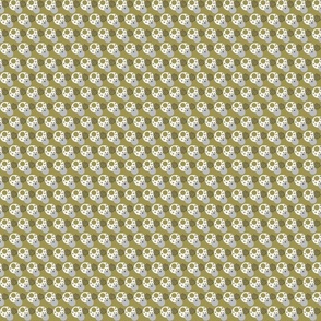 Eggdots in Olive | 1" Repeat