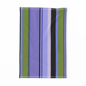 Stripes | Purple Black Periwinkle  Lavender Green • Black
