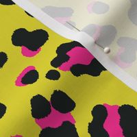 80s Yellow  & Pink Retro Leopard 