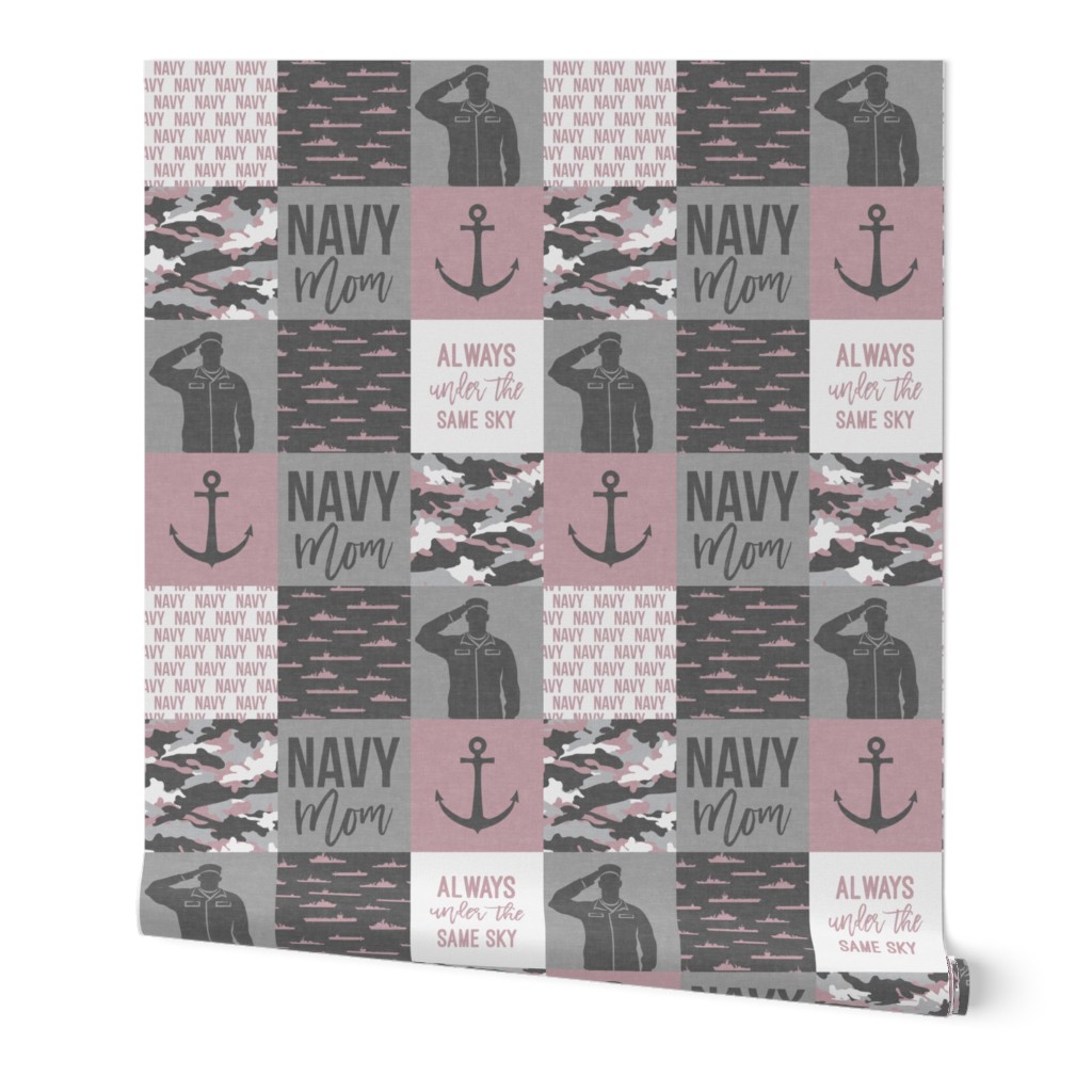 Navy Mom - always under the same sky - mauve - LAD19