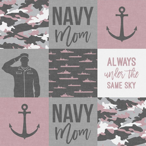 Navy Mom - always under the same sky - mauve - LAD19